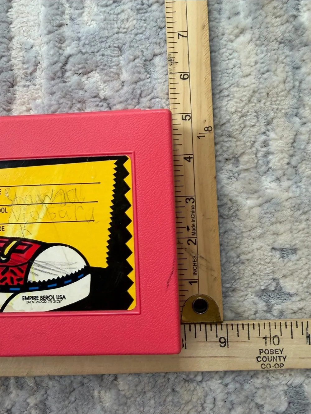 VTG Pink Empire Pencil Case Box Plastic School Stuff Box , Crayons, Markers